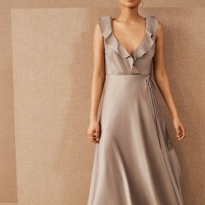 *BRAND NEW* BHLDN Tansy Satin Charmeuse Maxi Dress - CInnamon